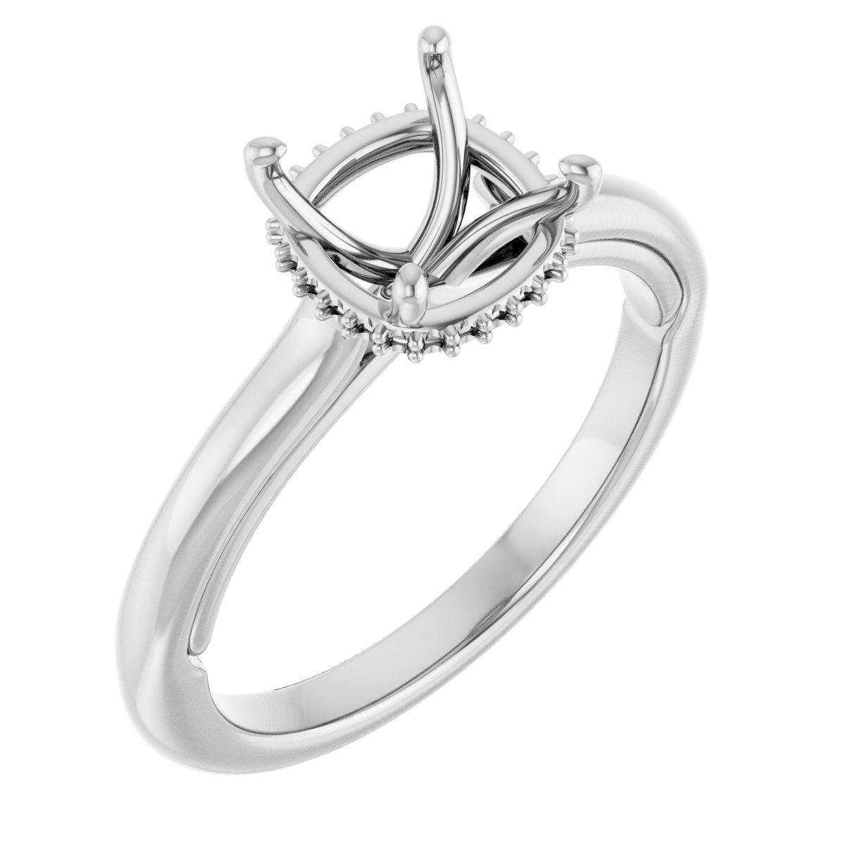 Hidden Halo-Style Engagement Ring
