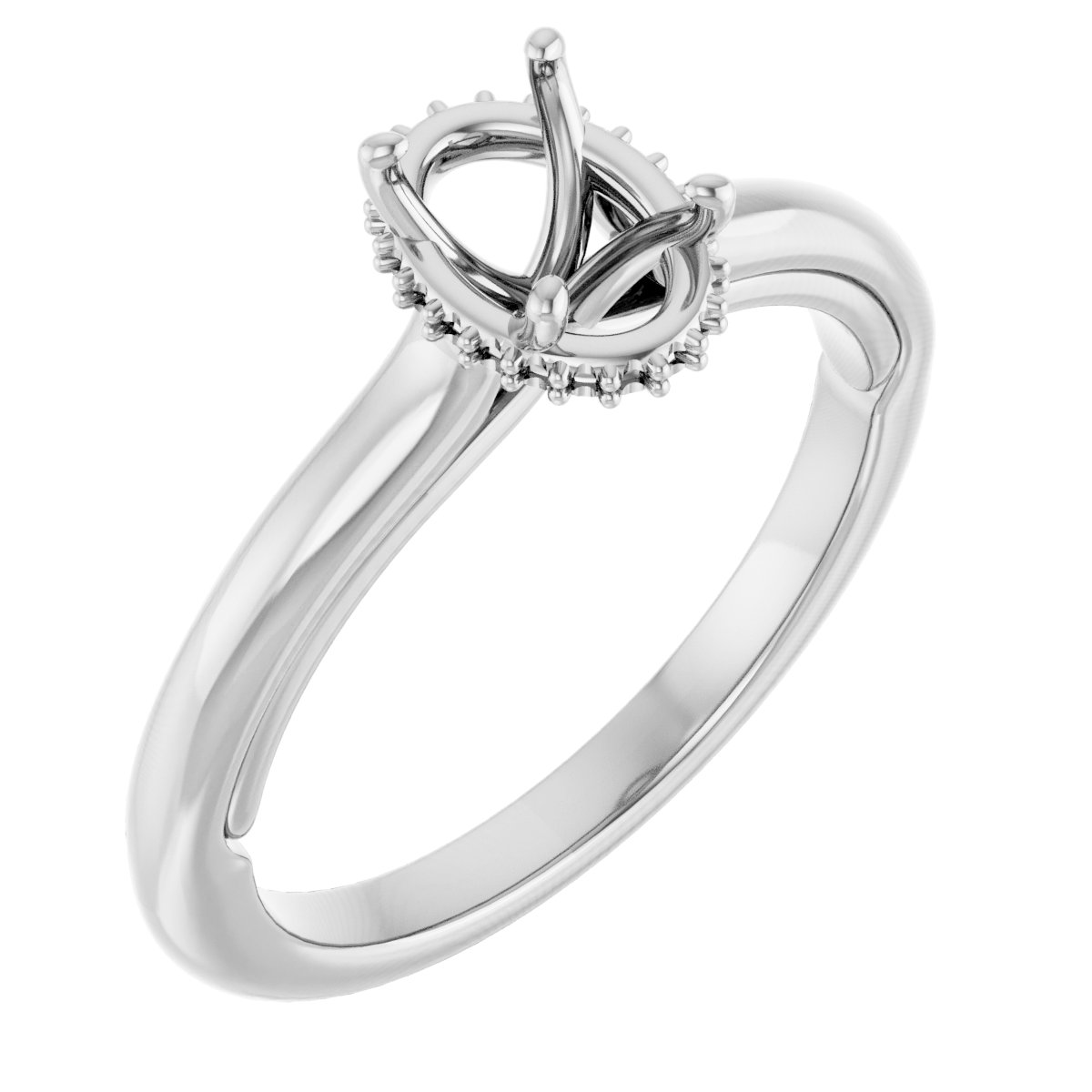Hidden Halo-Style Engagement Ring