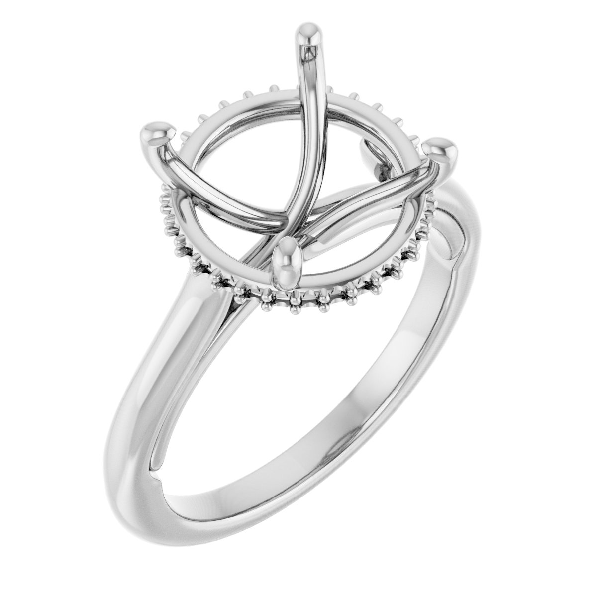 Hidden Halo-Style Engagement Ring