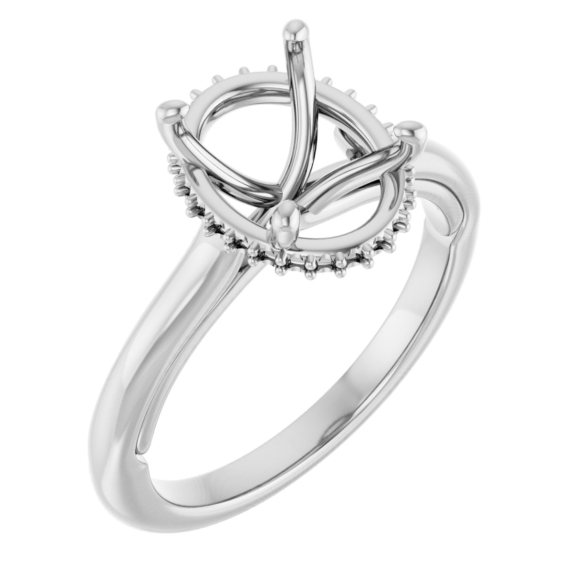Hidden Halo-Style Engagement Ring