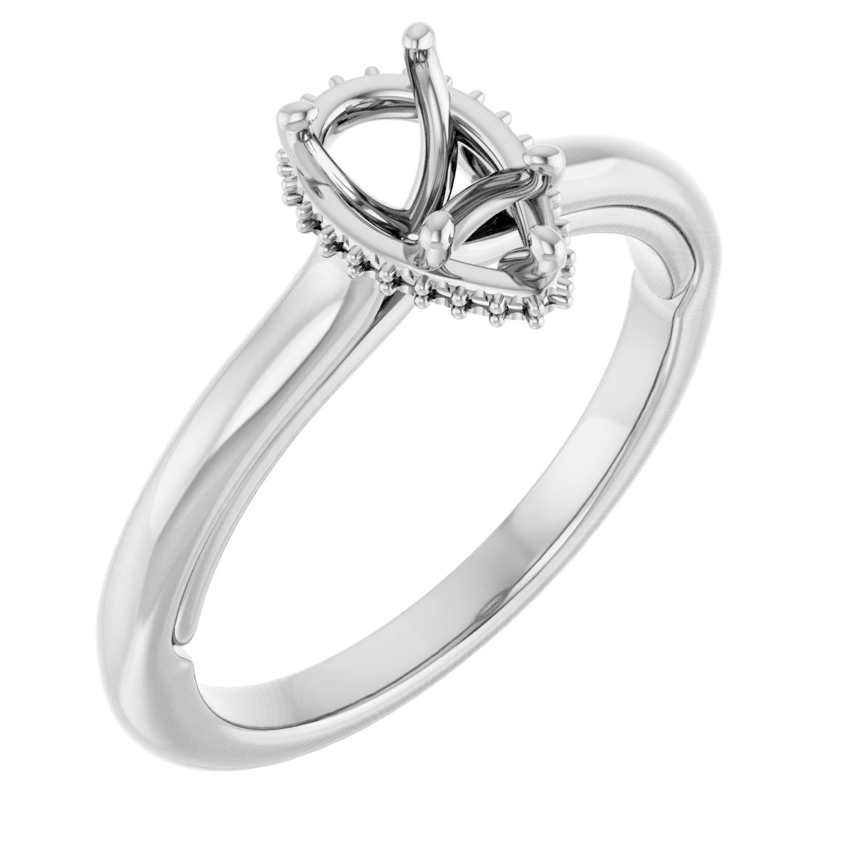 Hidden Halo-Style Engagement Ring
