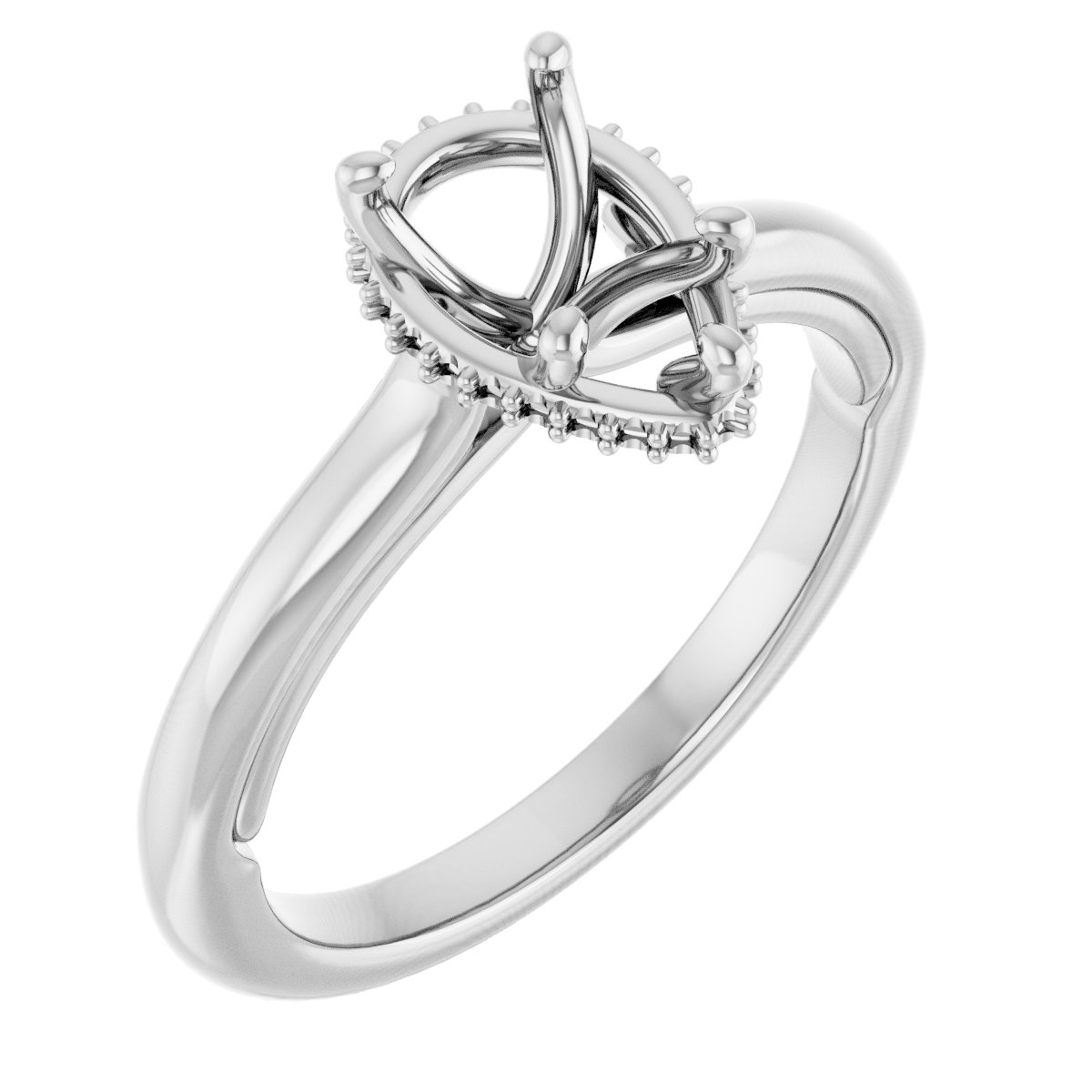 Hidden Halo-Style Engagement Ring