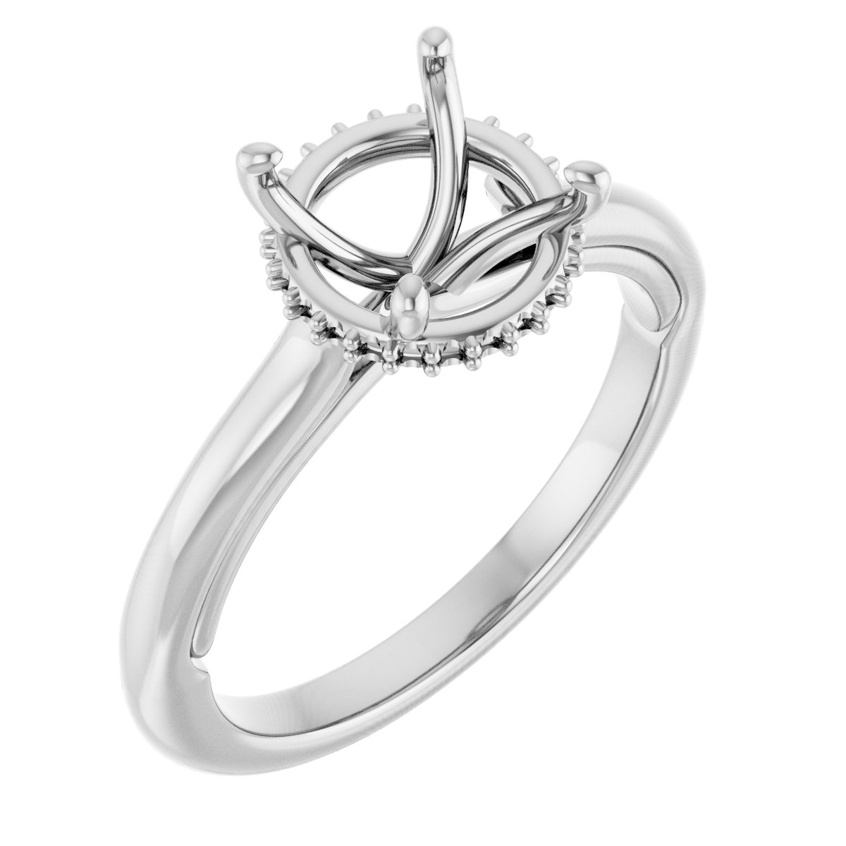 Hidden Halo-Style Engagement Ring