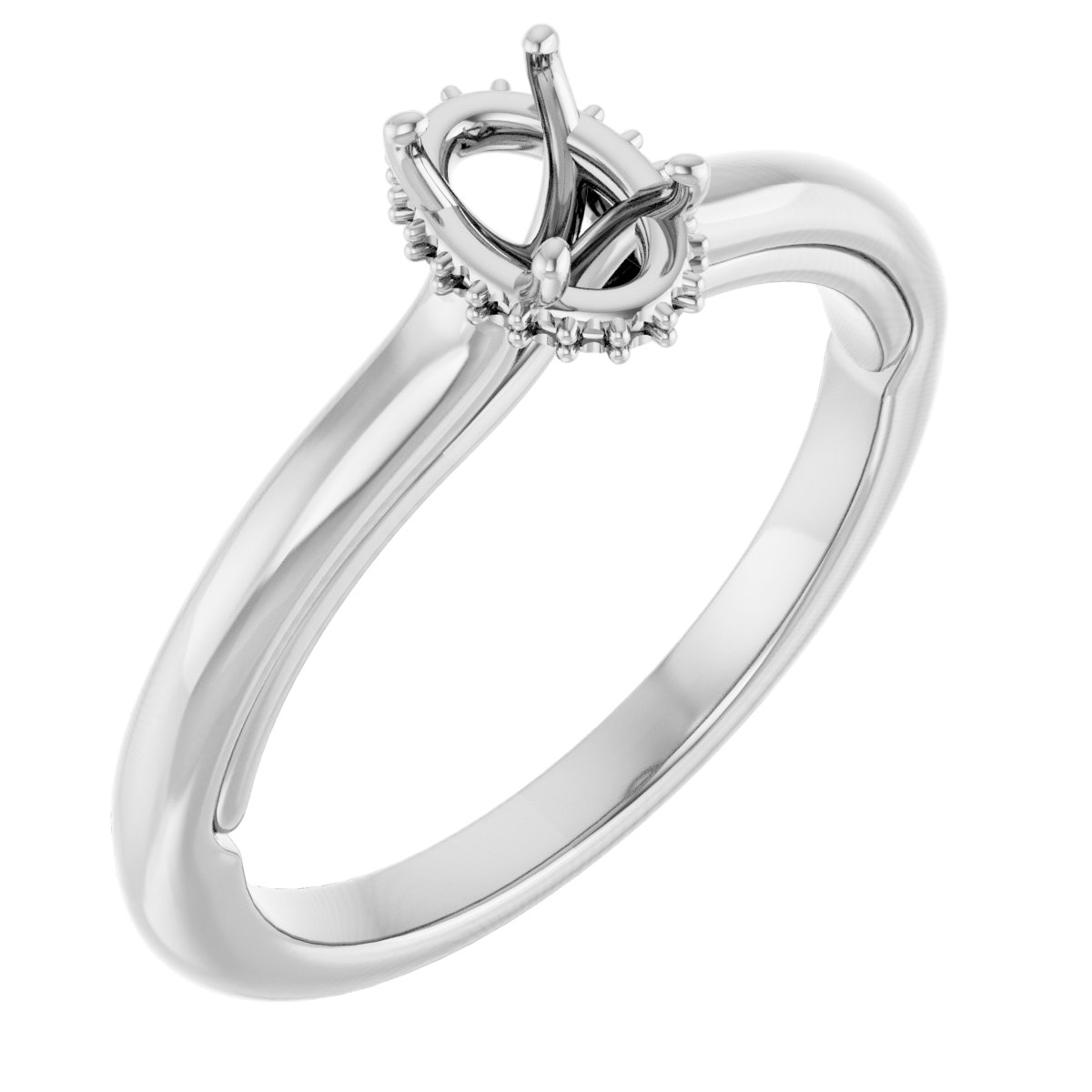 Hidden Halo-Style Engagement Ring