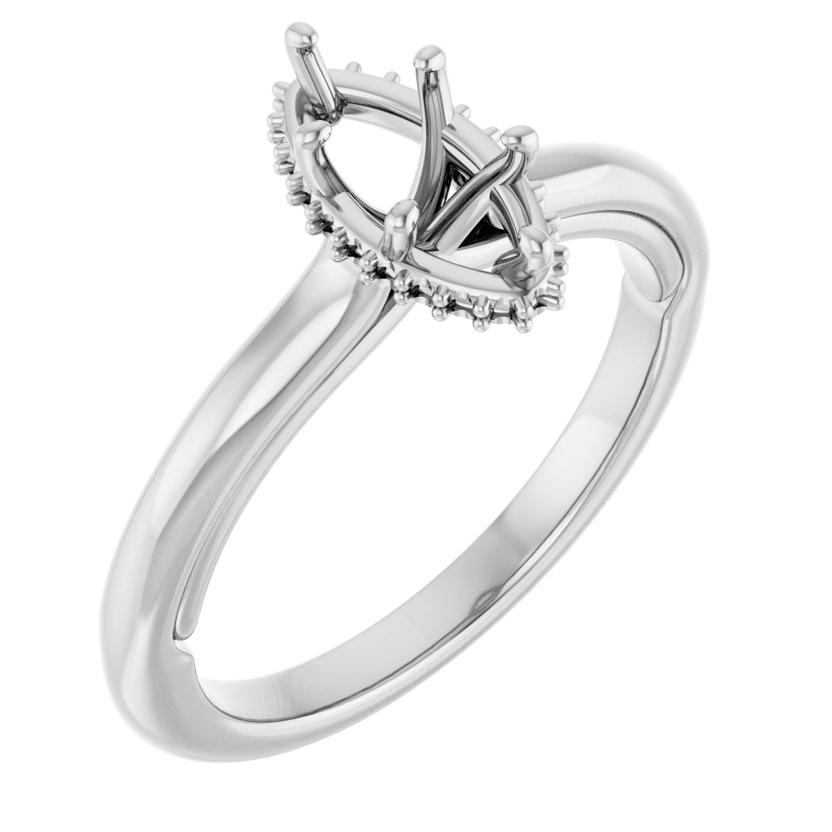 Hidden Halo-Style Engagement Ring