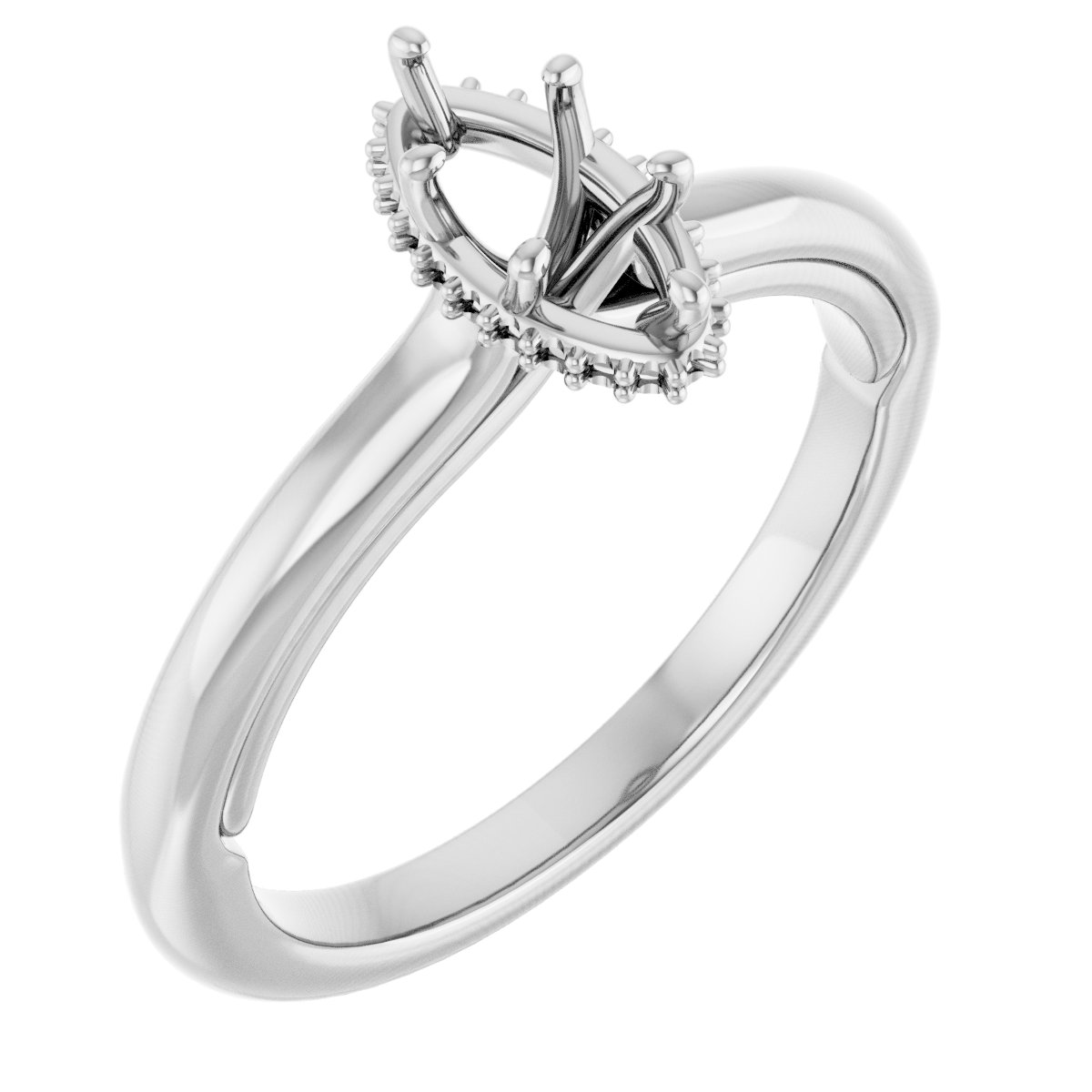 Hidden Halo-Style Engagement Ring