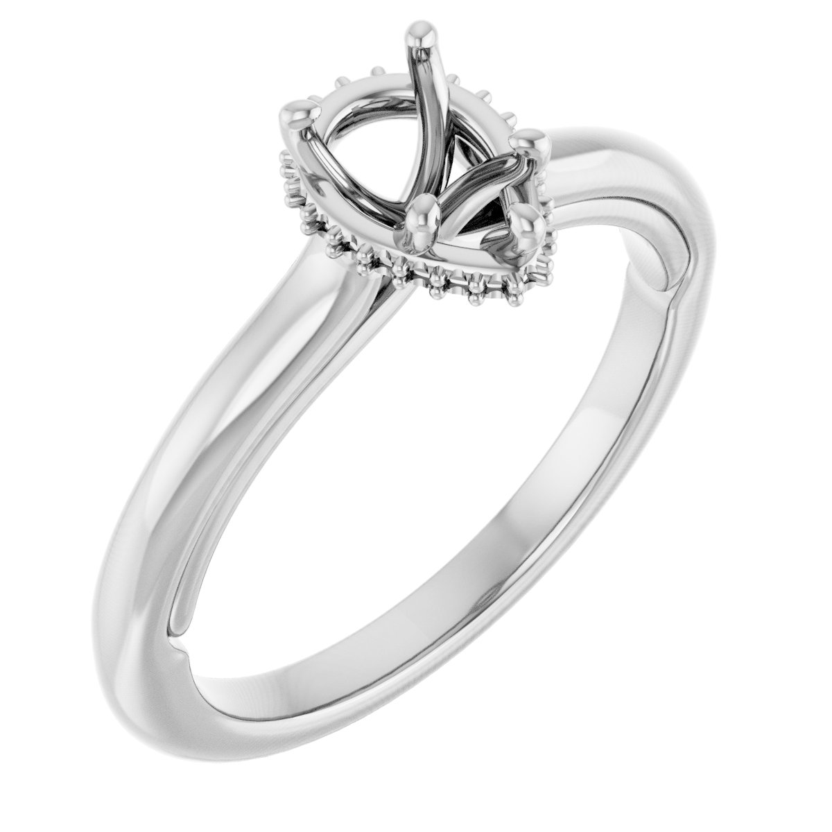 Hidden Halo-Style Engagement Ring