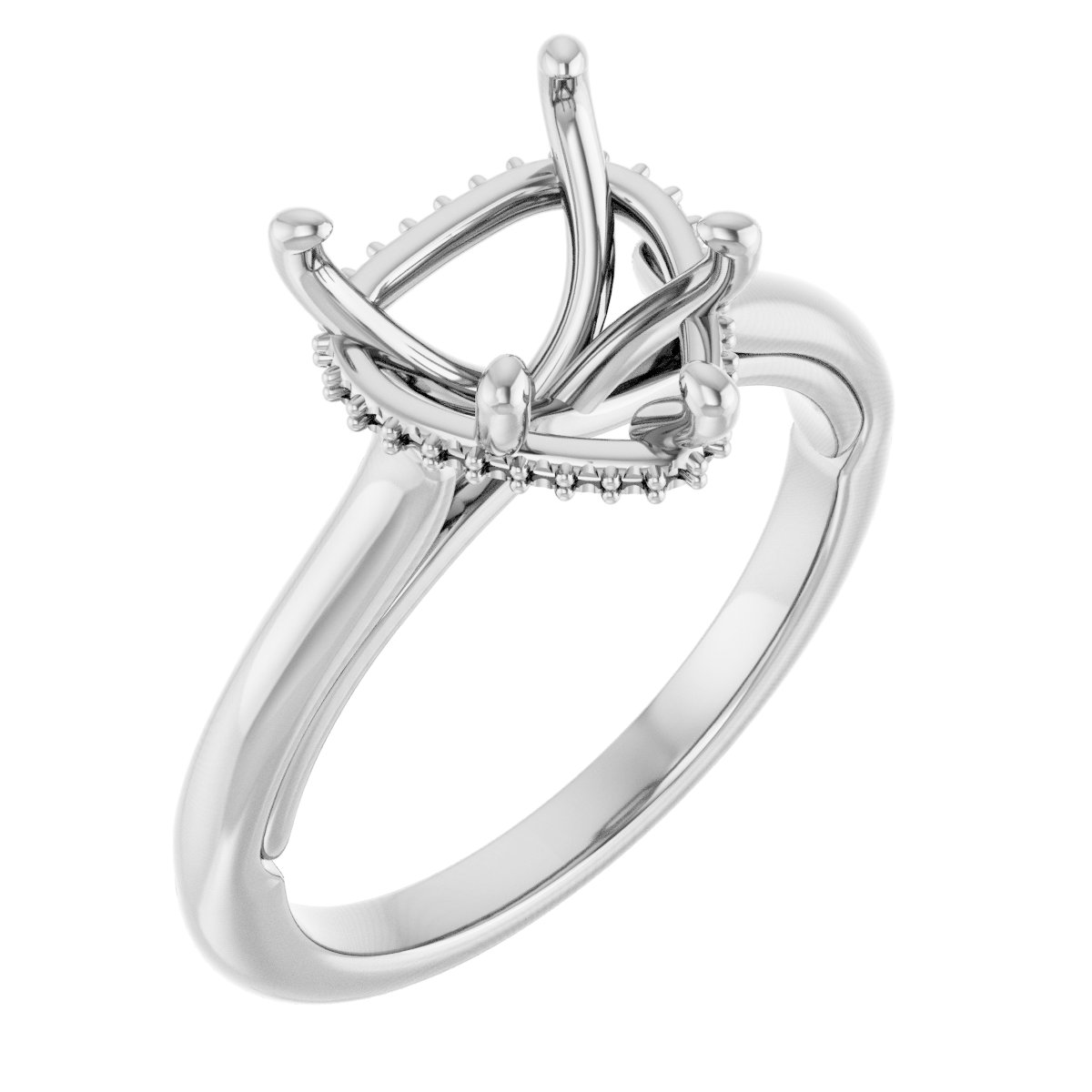 Hidden Halo-Style Engagement Ring