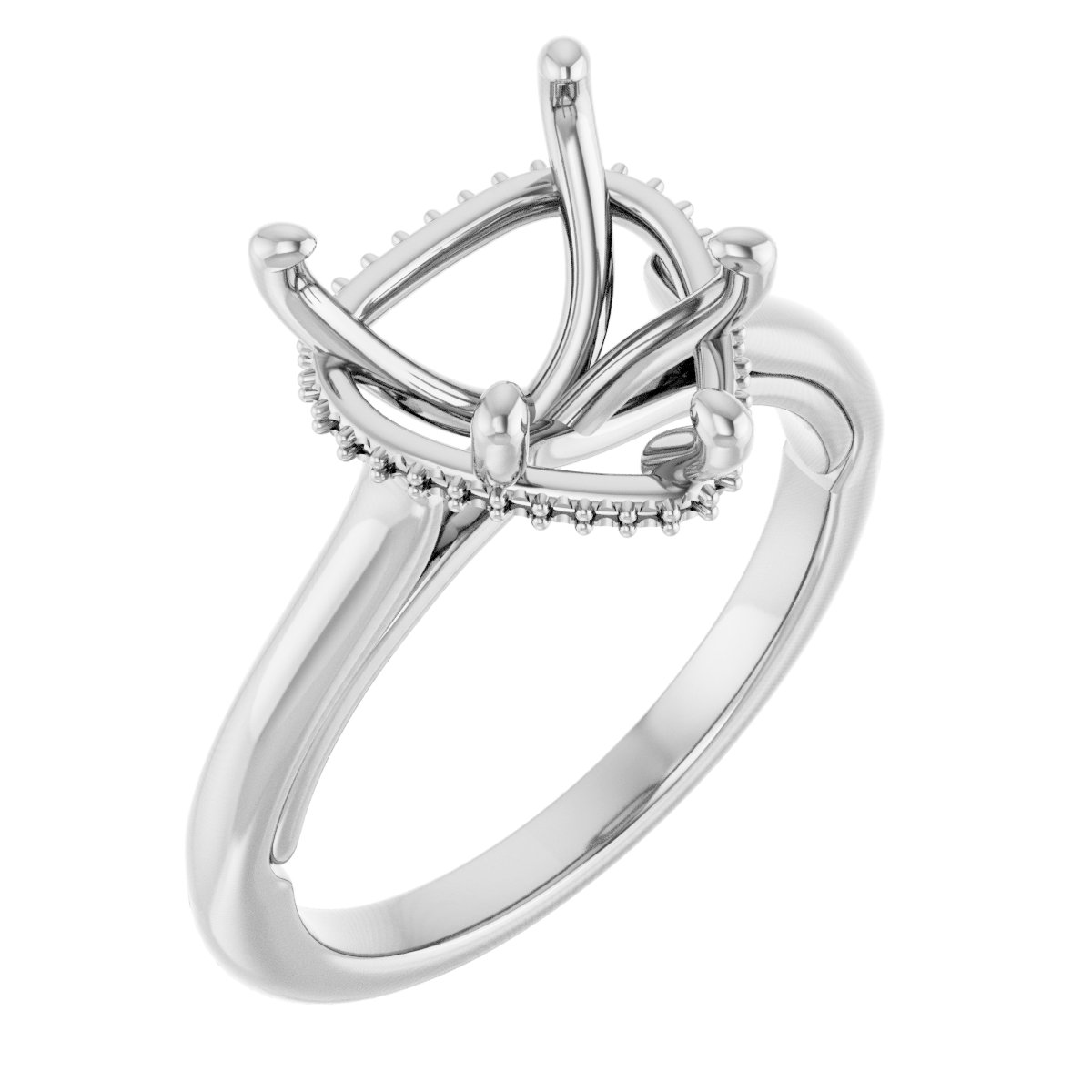 Hidden Halo-Style Engagement Ring