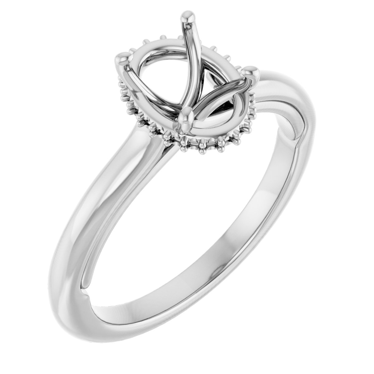 Hidden Halo-Style Engagement Ring