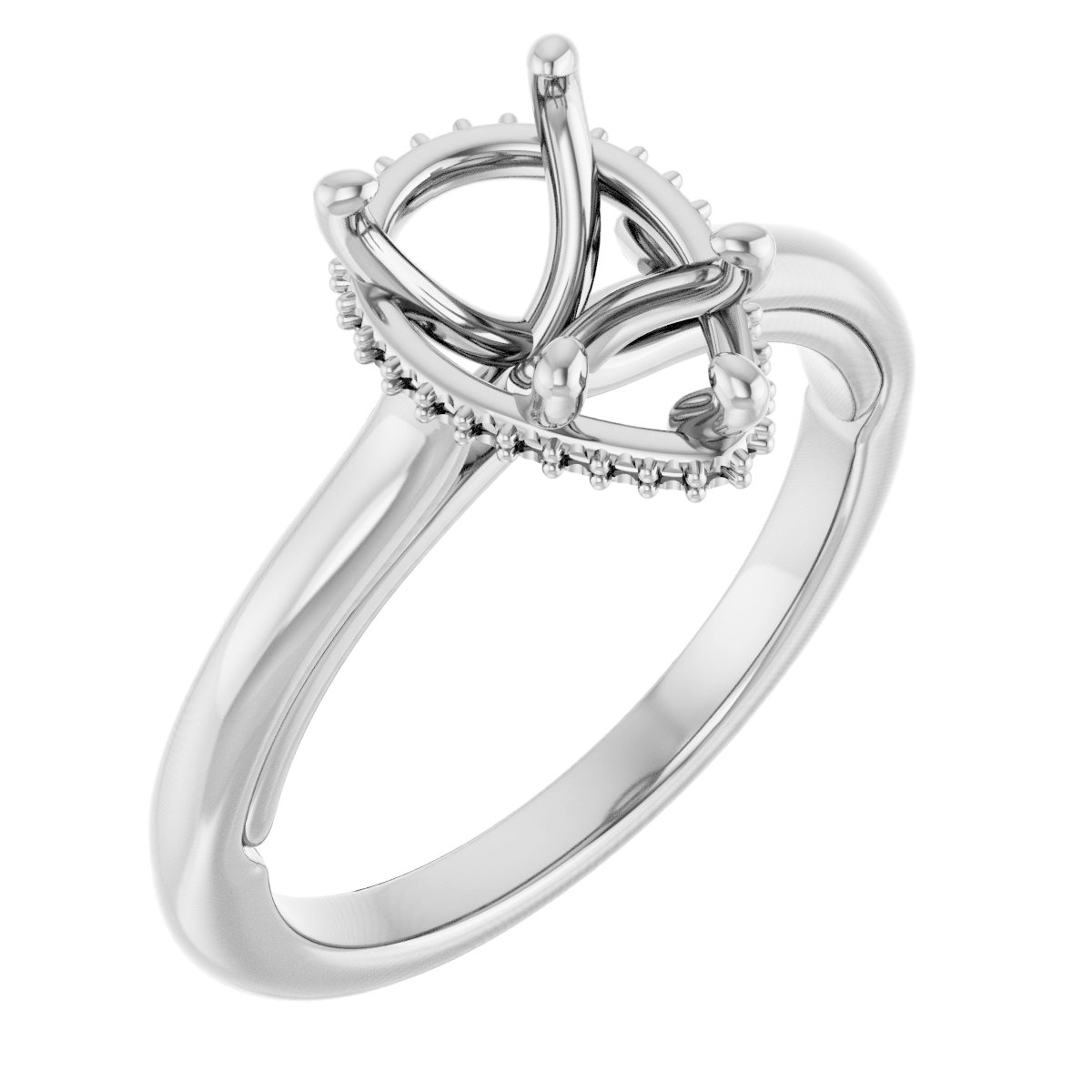 Hidden Halo-Style Engagement Ring