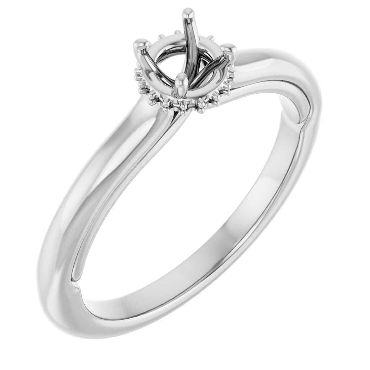Hidden Halo-Style Engagement Ring