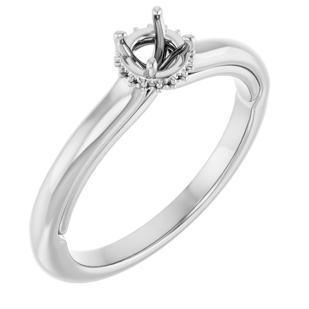 Hidden Halo-Style Engagement Ring