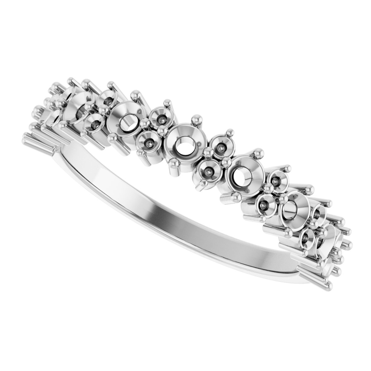 14K White 1/2 CTW Diamond Anniversary Band