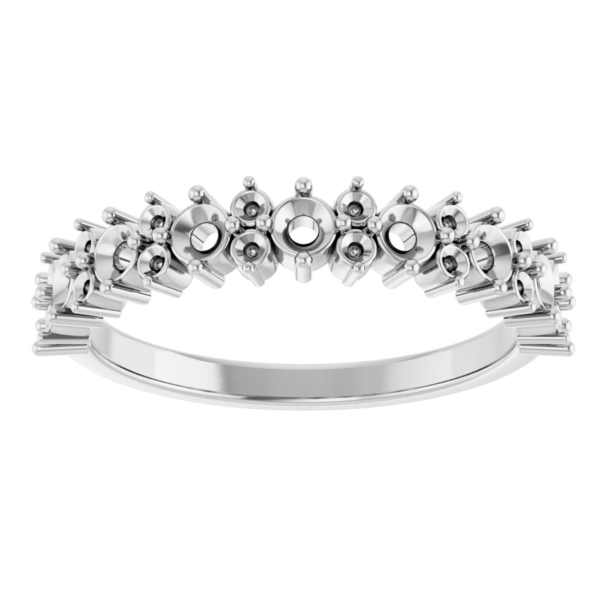 14K White 3/4 CTW Diamond Anniversary Band  