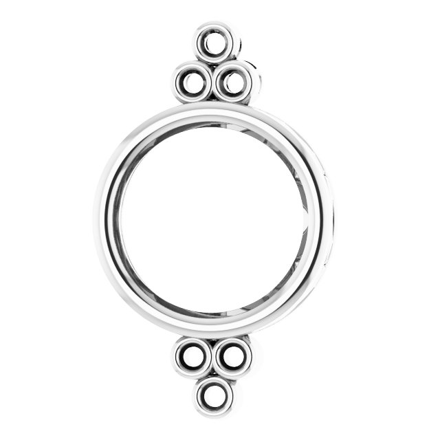 Bezel-Set Accented Pendant
