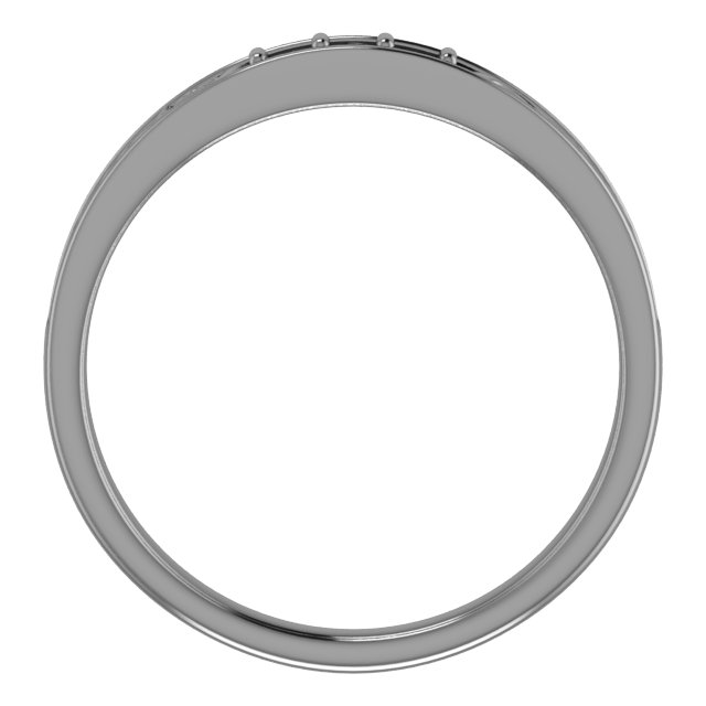 5 mm Asscher Three-Stone Scroll Band Mounting view 2