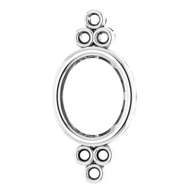 Bezel-Set Accented Pendant