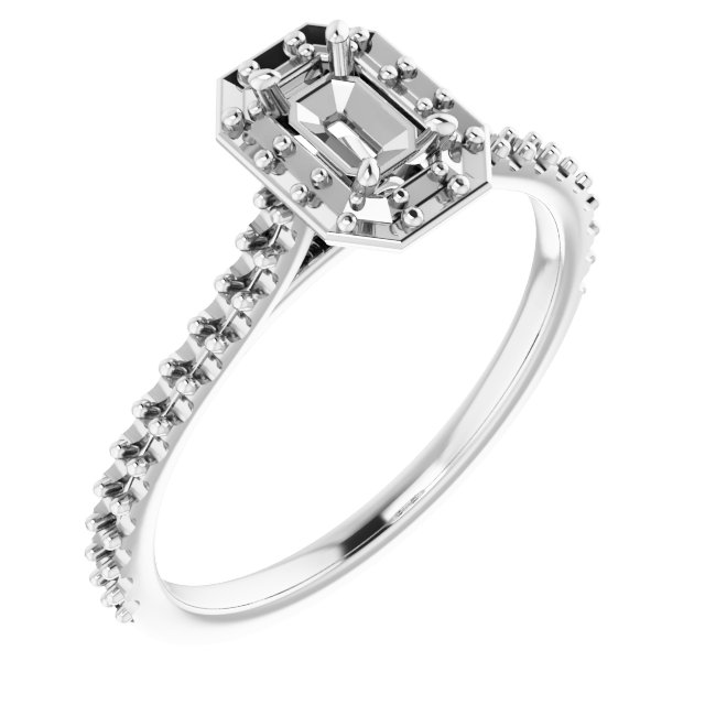 Halo-Style Engagement Ring