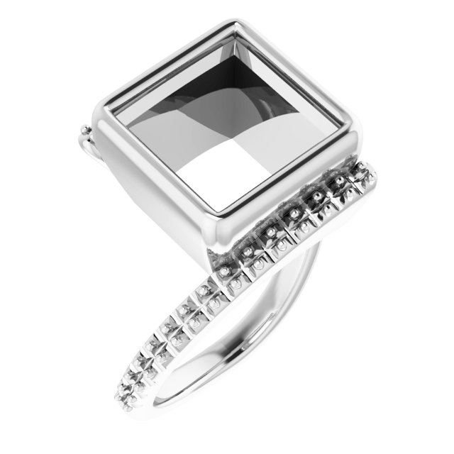 Bezel-Set Accented Ring