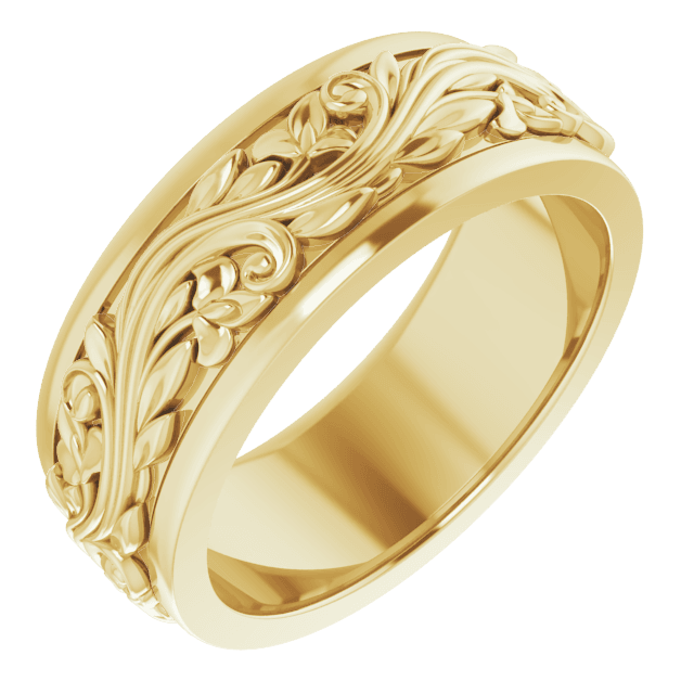 floral wedding band