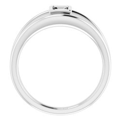 Bezel-Set Solitaire Ring  