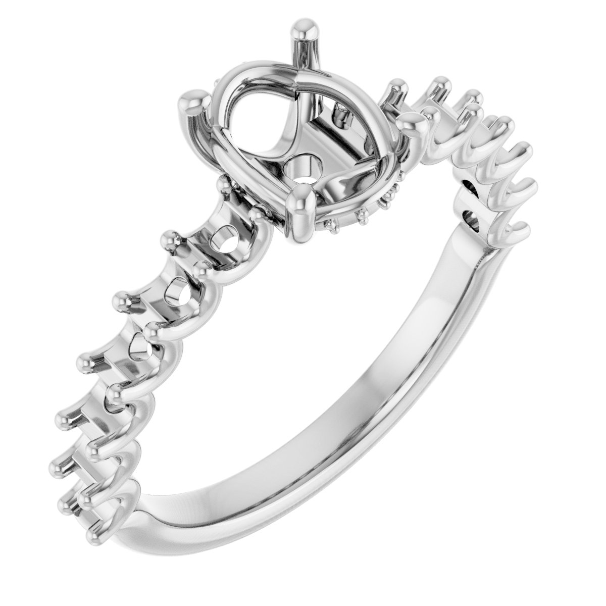 Accented Engagement Ring