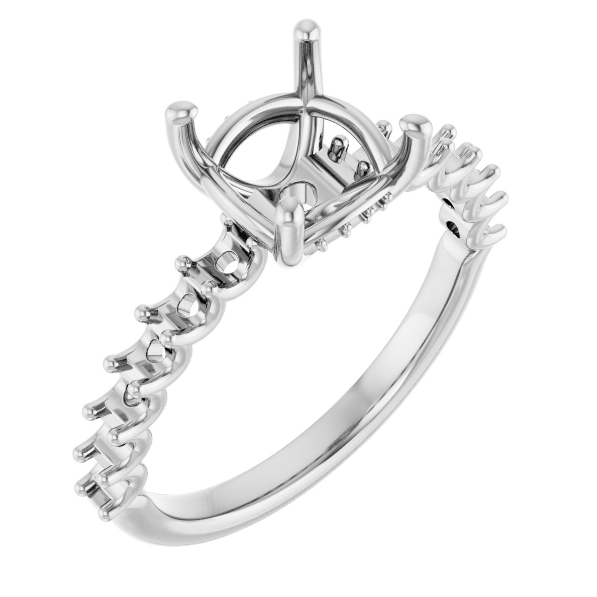 Accented Engagement Ring