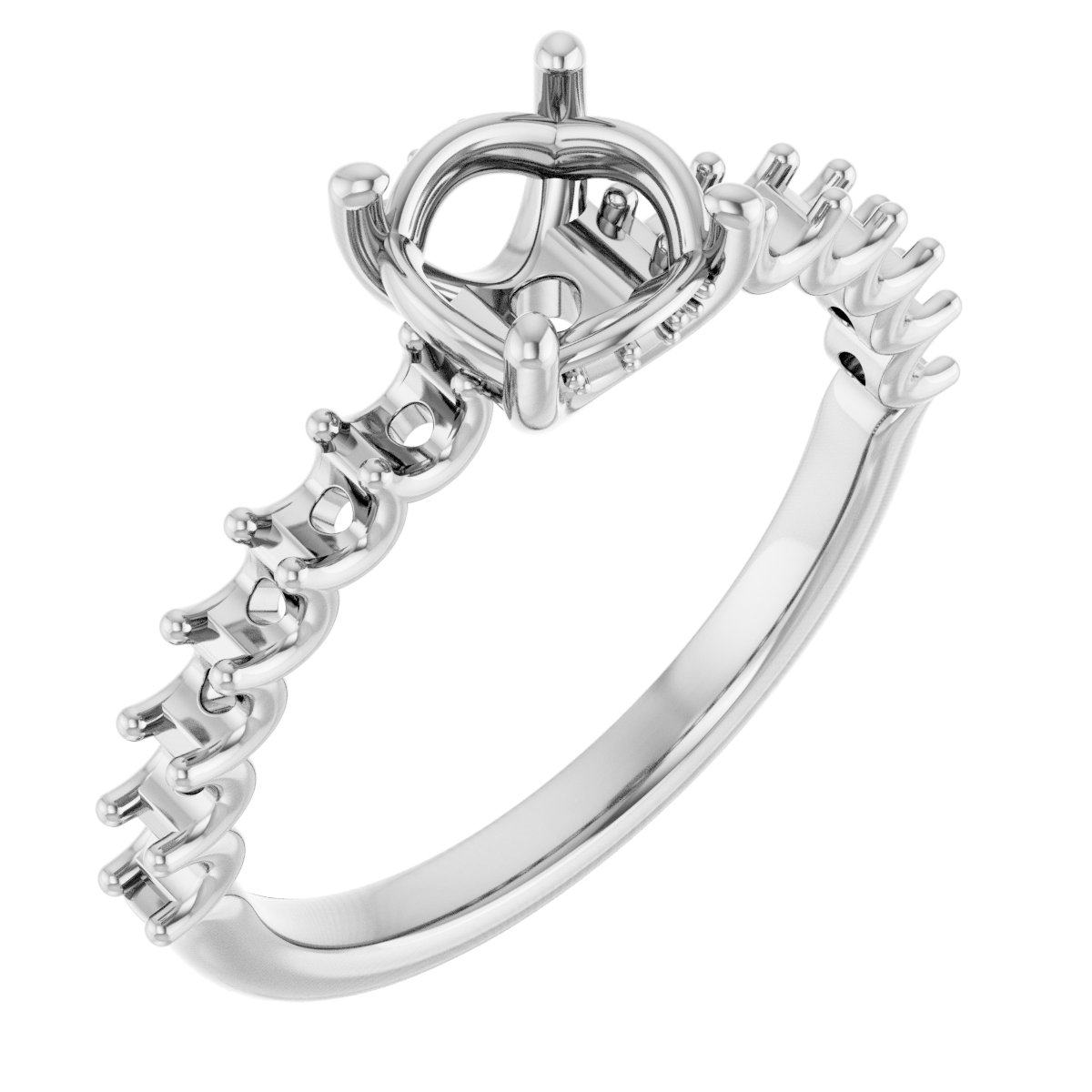 Accented Engagement Ring