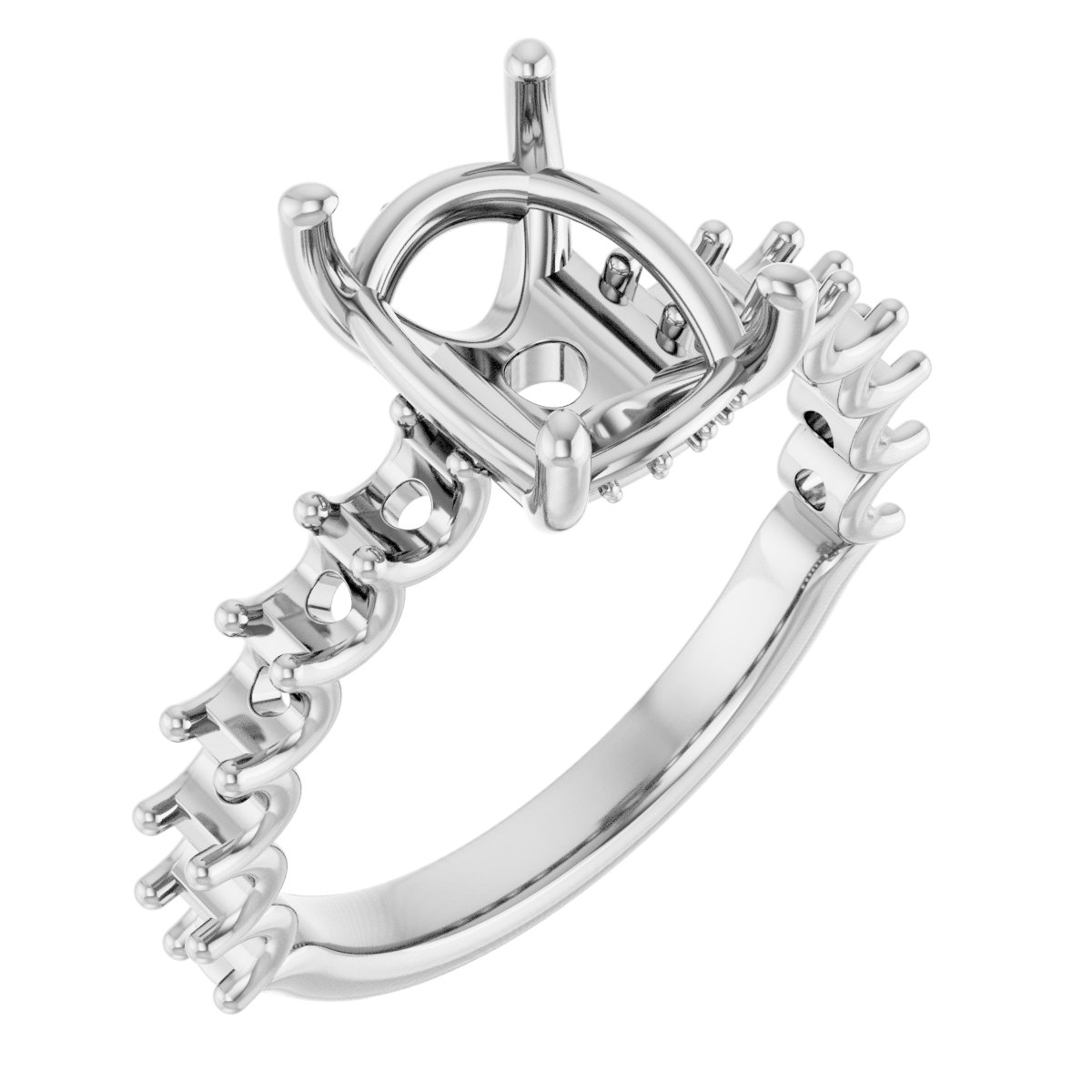 Accented Engagement Ring