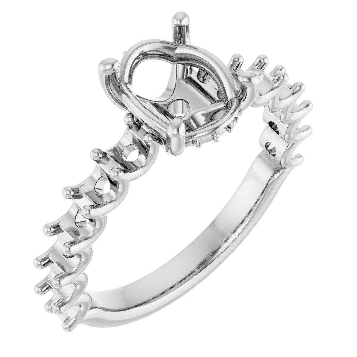 Accented Engagement Ring