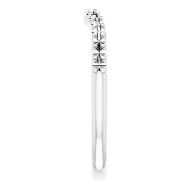 Band Mounting for 10x7 mm Pear Ring view 4