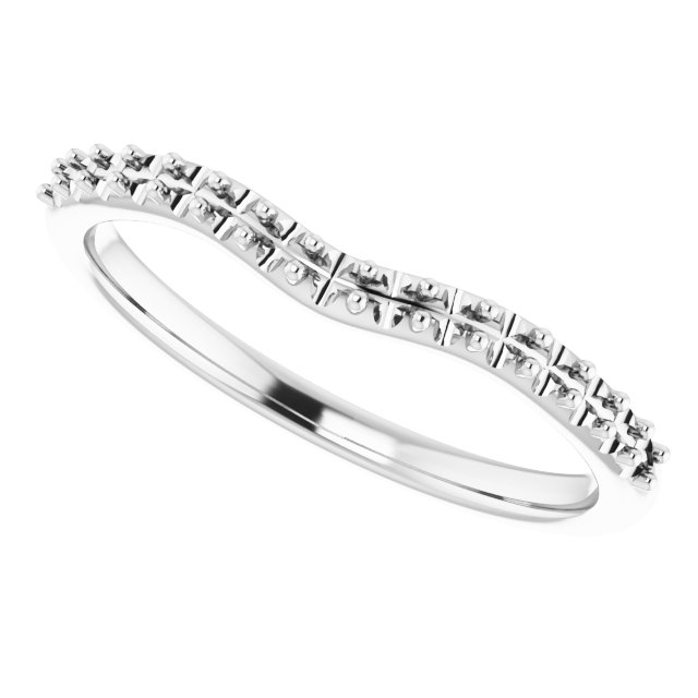 Band Mounting for 10x7 mm Pear Ring view 5