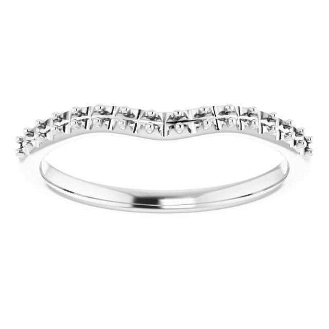 Band Mounting for 10x7 mm Pear Ring view 3