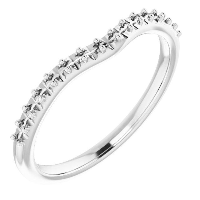 Band Mounting for 10x7 mm Pear Ring