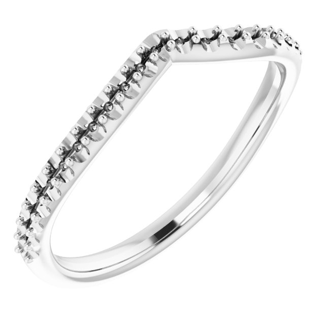 Accented Asymmetric Engagement Ring or Band
