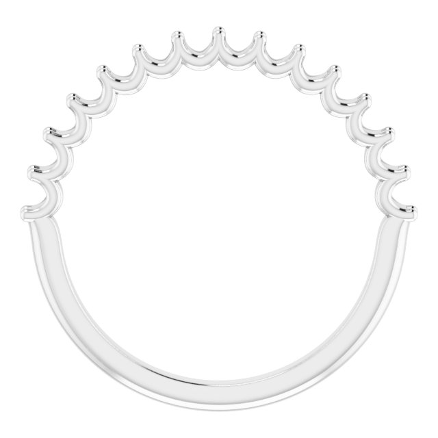 Band Mounting for 10x10 mm Heart Ring view 2