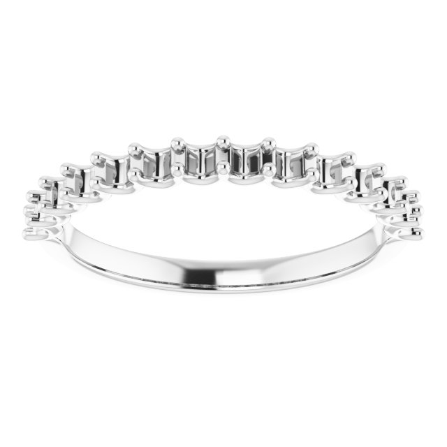 Band Mounting for 10x10 mm Heart Ring view 3