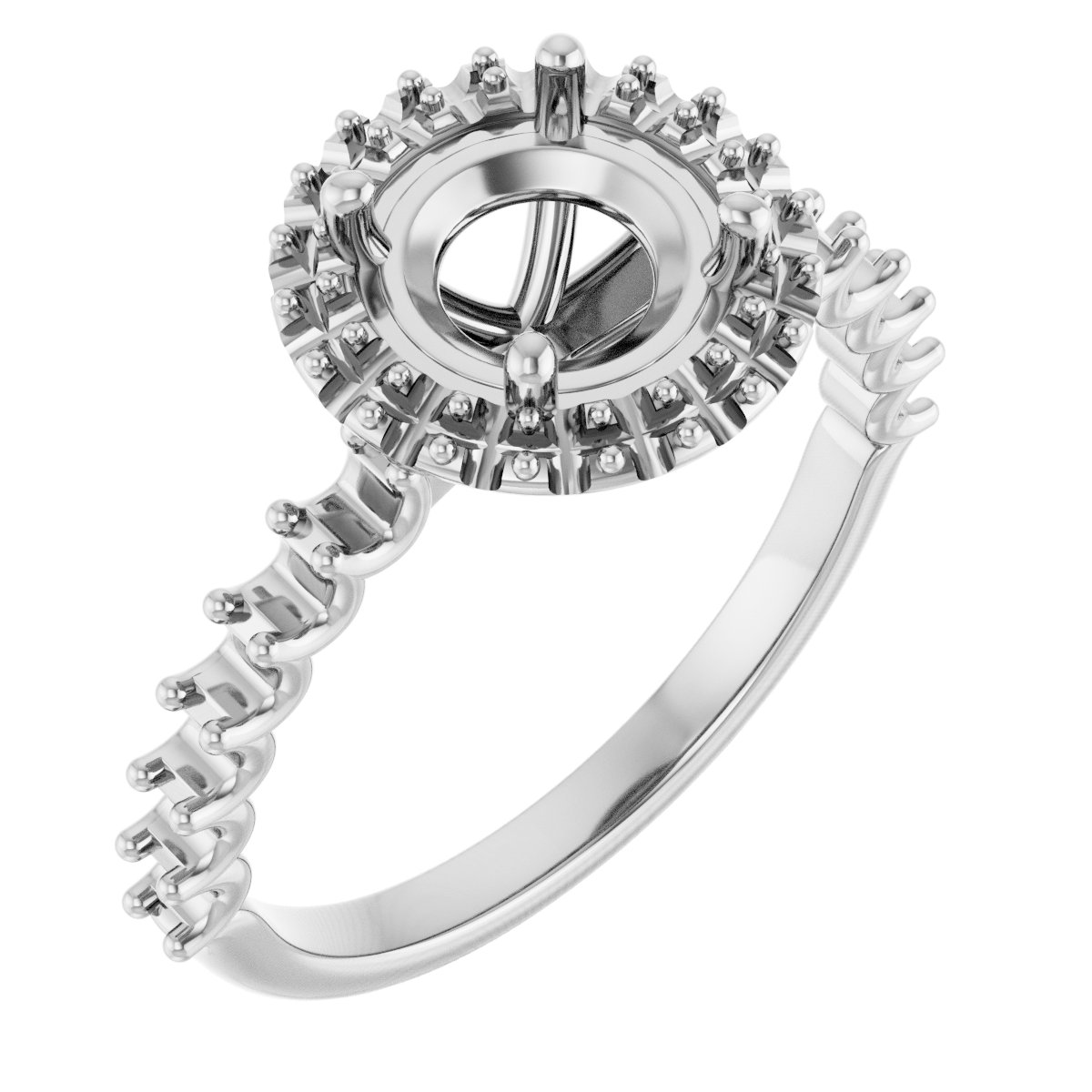 Halo-Style Engagement Ring