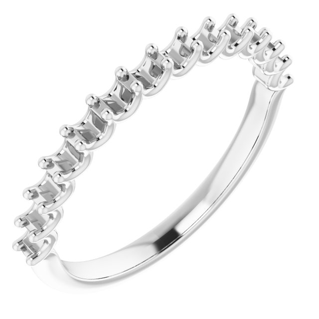Band Mounting for 10x10 mm Heart Ring