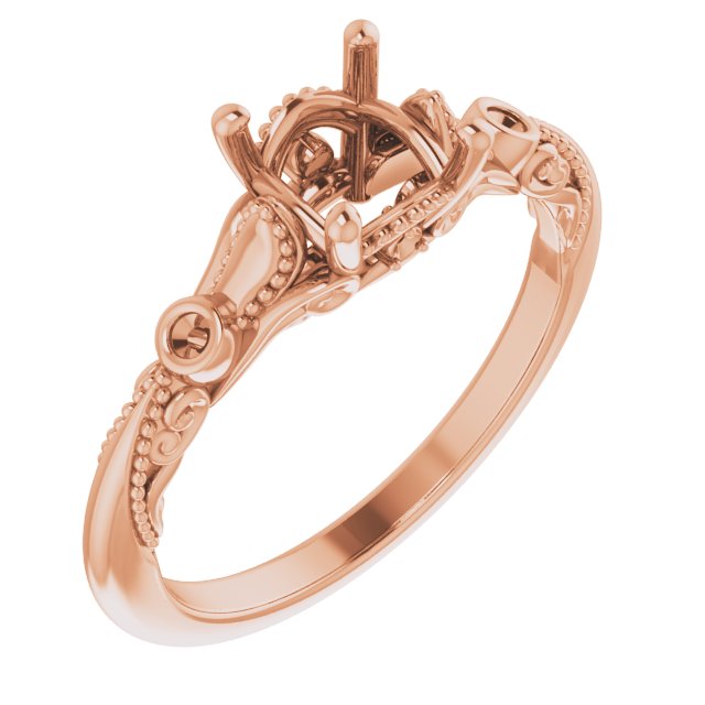 Accented Sculptural Engagement Ring or Band