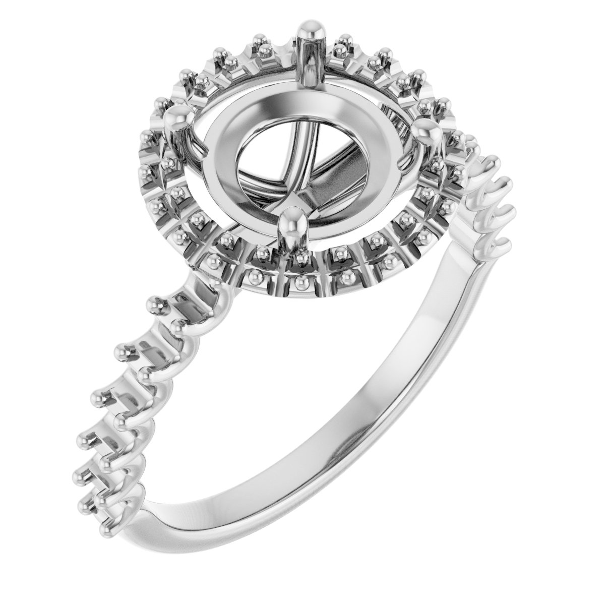 Halo-Style Engagement Ring