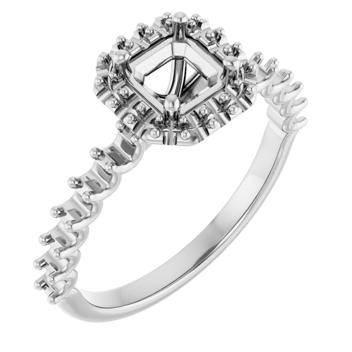 Halo-Style Engagement Ring