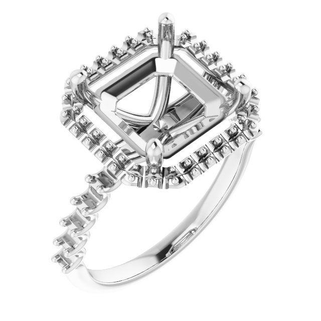 Halo-Style Engagement Ring