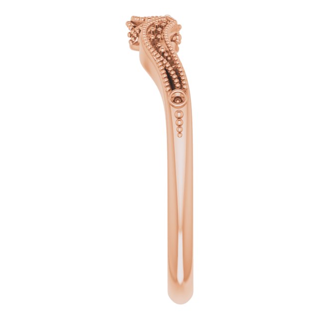 14K Rose .04 CTW Diamond Band