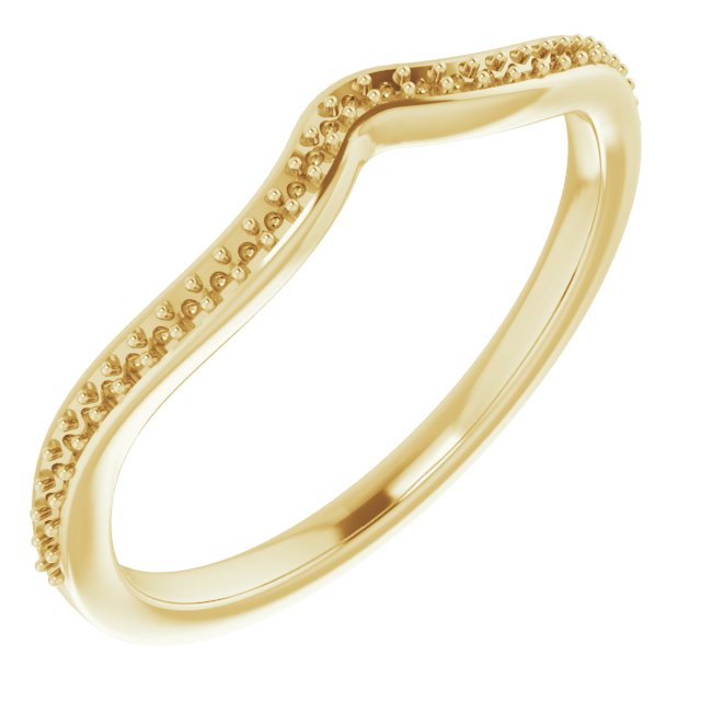 14K Yellow 1/10 CTW Natural Diamond Band
