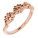14K Rose Vintage-Inspired Stackable Ring  
