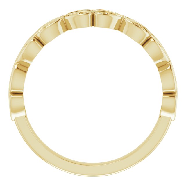 14K Yellow Vintage-Inspired Stackable Ring 