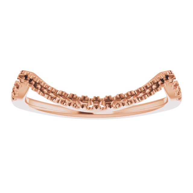 14K Rose 1/6 CTW Diamond Band for 5.2 mm Ring