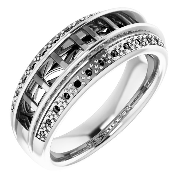 14K White 1 CTW Natural Diamond Anniversary Band